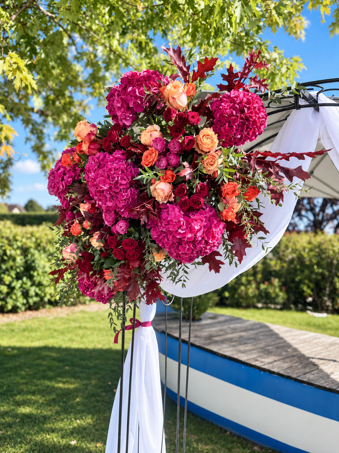 Décoration florale pour un mariage
