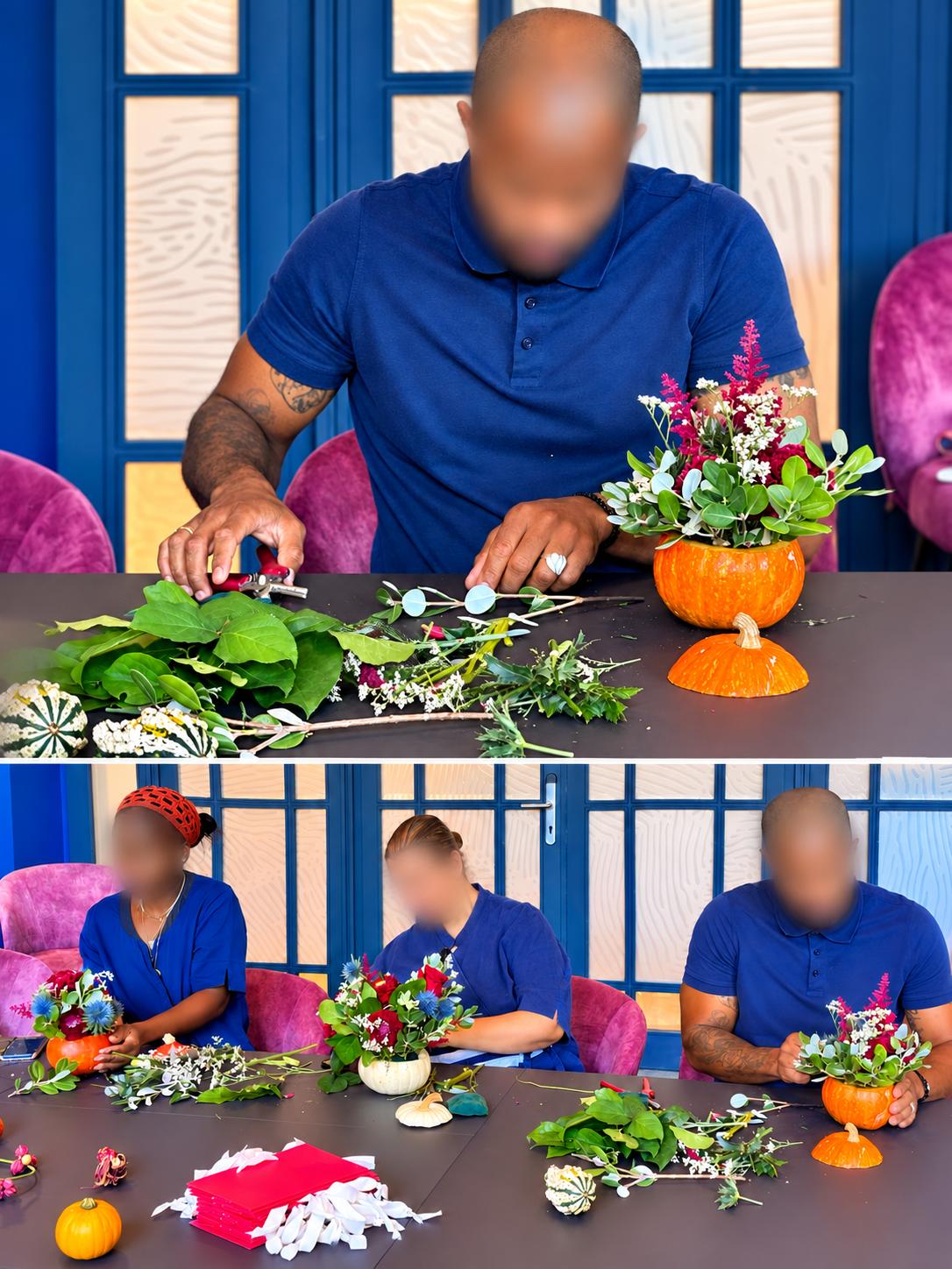 Exemples de créations pour les ateliers floraux