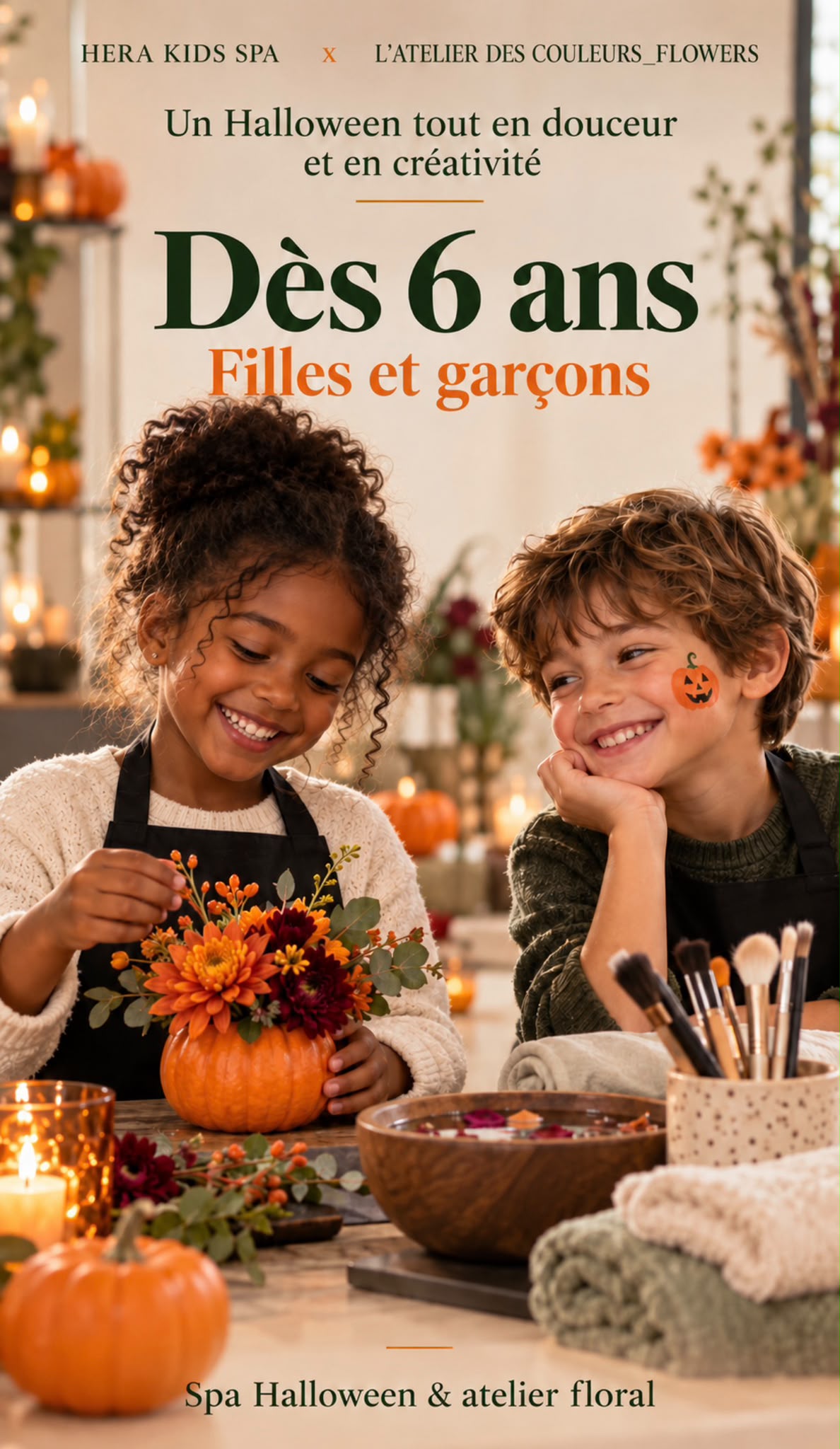 Atelier floral pour les enfants et les familles